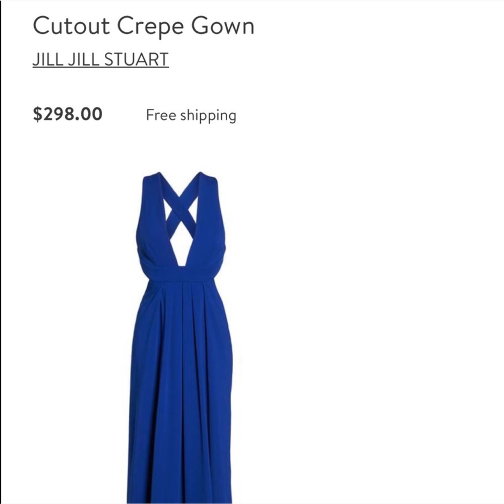 JILL JILL STUART CUTOUT GOWN